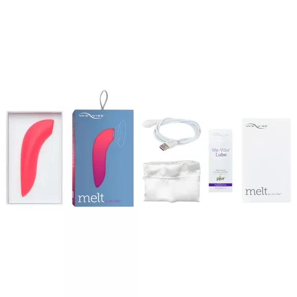 We-Vibe Melt - App-gesteuerter Druckwellen-Vibrator für die Klitoris (Koralle)