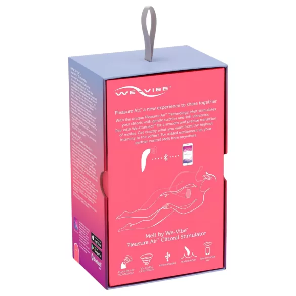 We-Vibe Melt - App-gesteuerter Druckwellen-Vibrator für die Klitoris (Koralle)