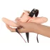You2Toys - Strap-On - anlegbarer Doppelvibrator (natur)