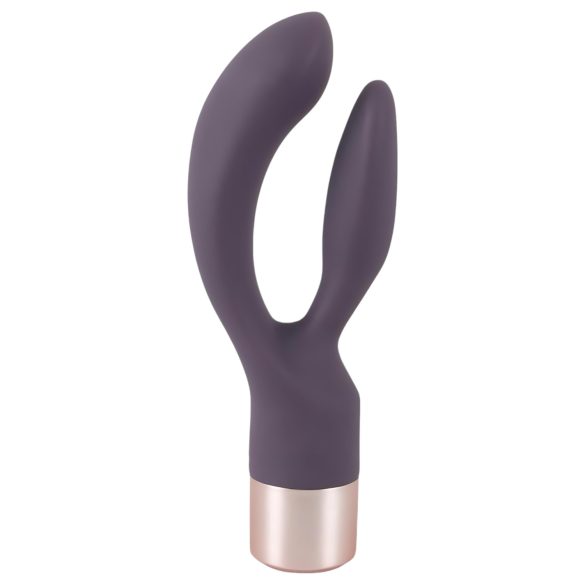 You2Toys Elegant Double - Akku-Vibrator mit Klitorisarm (lila)