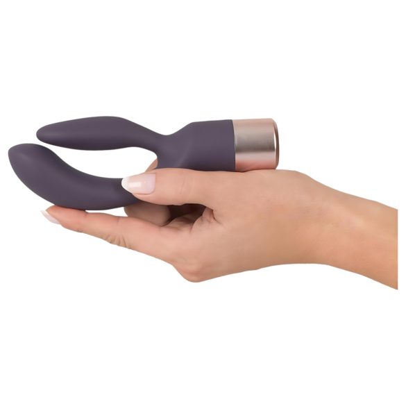 You2Toys Elegant Double - Akku-Vibrator mit Klitorisarm (lila)