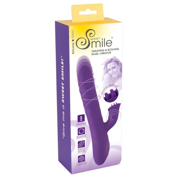 Smile Pearl - Perlender Stoßvibrator (Lila)