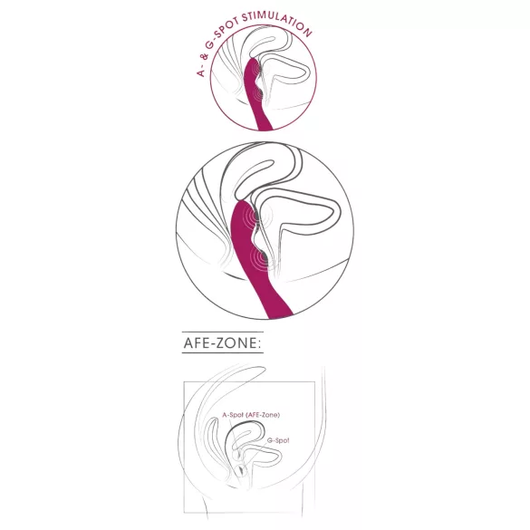 SMILE - Flexibler A- & G-Punkt Vibrator (Pink)