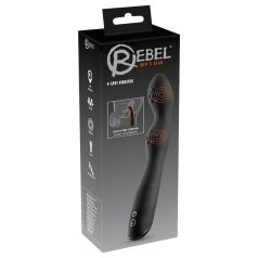 Rebel P-Spot - 2-Motor-Prostata-Vibrator (schwarz)