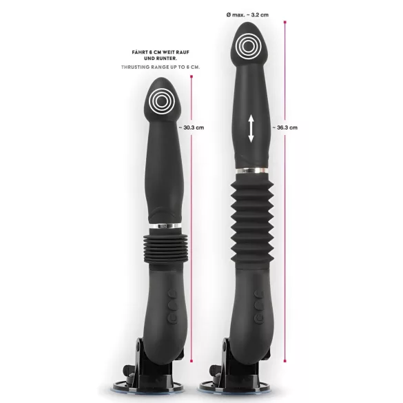 You2Toys - RC Fickmaschine - akkubetriebener Stoßvibrator (schwarz)