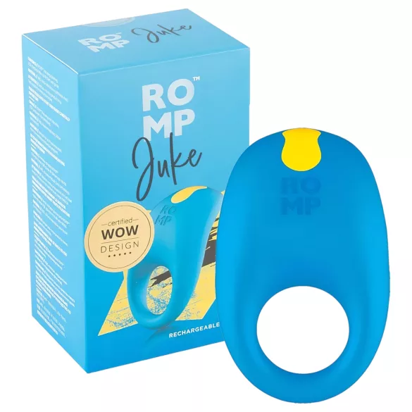 ROMP Juke - wasserfester Vibrations-Penisring (blau)