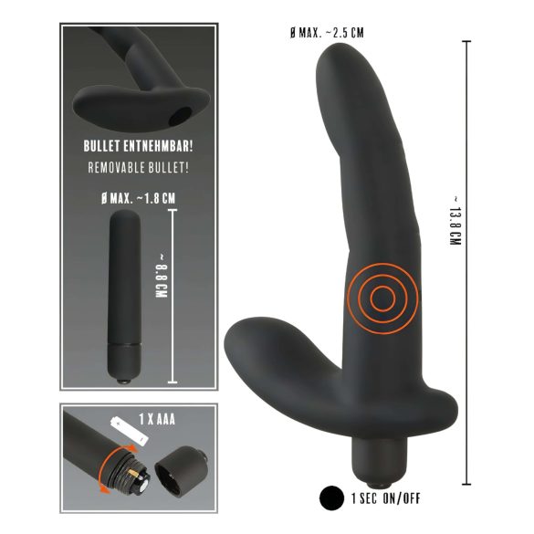 Rebel Naughty Finger - Prostata-Vibrator (schwarz)