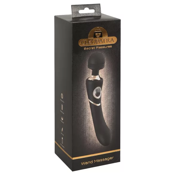 Cleopatra Wand - Akku-Massagevibrator (schwarz)