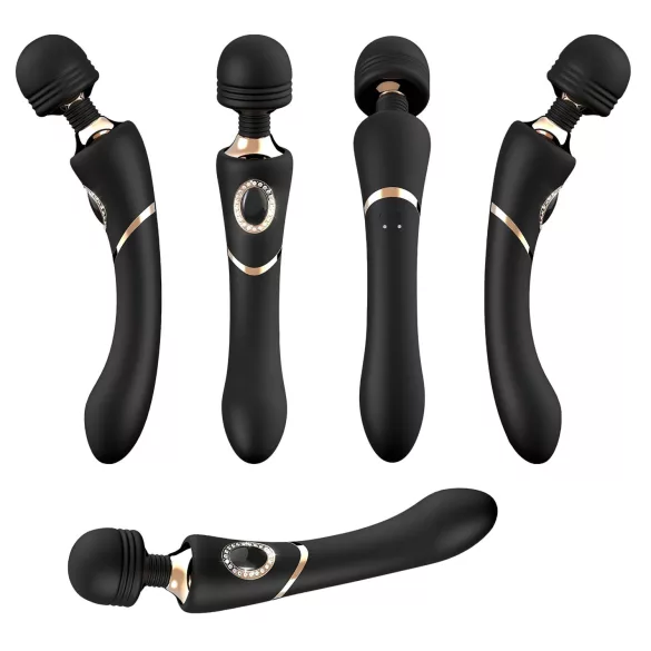Cleopatra Wand - Akku-Massagevibrator (schwarz)