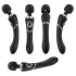 Cleopatra Wand - Akku-Massagevibrator (schwarz)