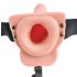 Fetisch Strap-On 6 - anlegbarer, hohler Vibrator (natur)