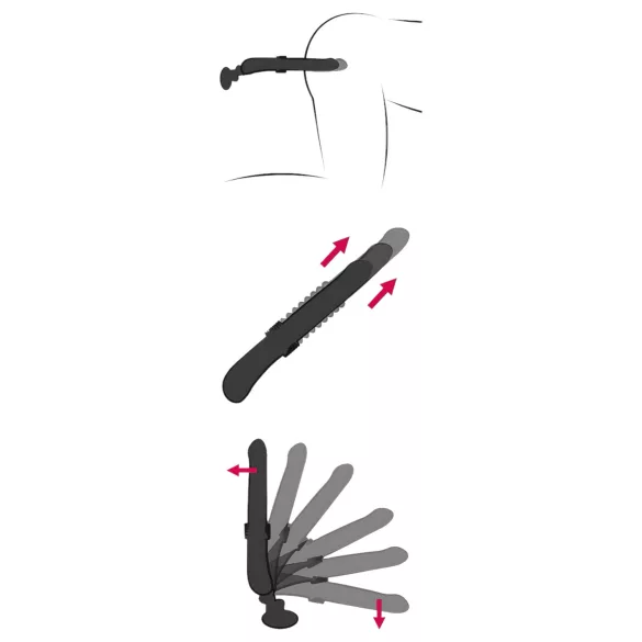 You2Toys RC Fucking Machine 2.0 - Akku Stoßvibrator (schwarz)