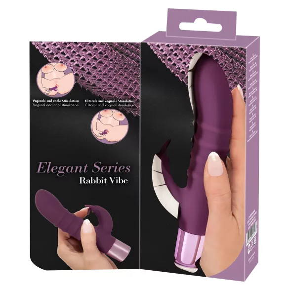 You2Toys - Rabbit Vibe - wiederaufladbarer G-Punkt-Vibrator mit Klitorisstimulator (lila)