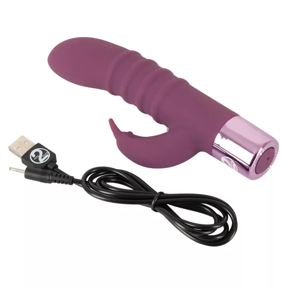 You2Toys - Rabbit Vibe - wiederaufladbarer G-Punkt-Vibrator mit Klitorisstimulator (lila)