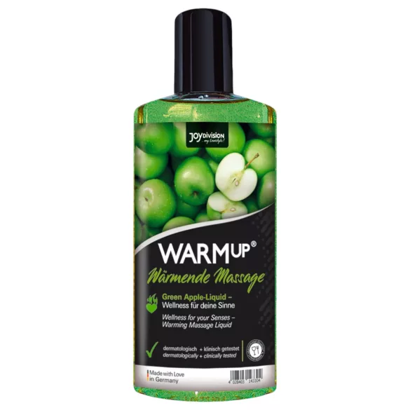 JoyDivision WARMup - Wärmendes Massageöl - Grüne Apfel (150ml)