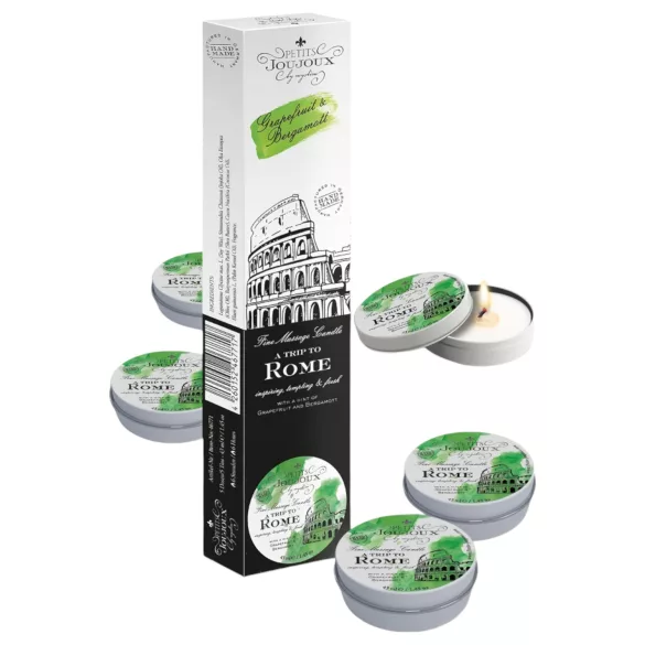 Petits Joujoux Rome Massagem-kerze - Grapefruit-Bergamotte 5x43ml