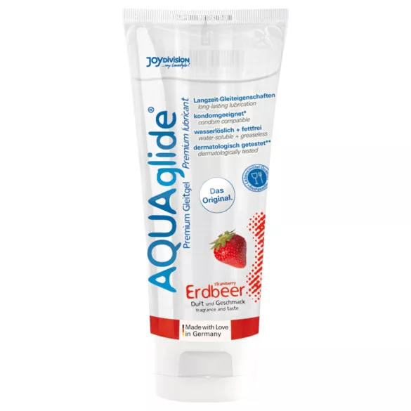 AQUAglide - wasserbasiertes Gleitmittel - Erdbeere (100ml)