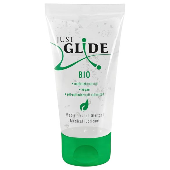 Just Glide Bio - Veganer Gleitgel auf Wasserbasis (50 ml)