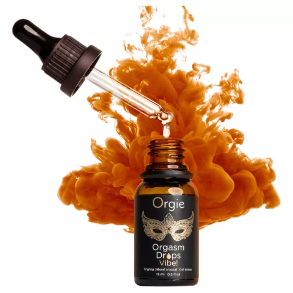 Orgie Orgasm Drops Vibe - prickelndes Intimgel für Frauen (15 ml)