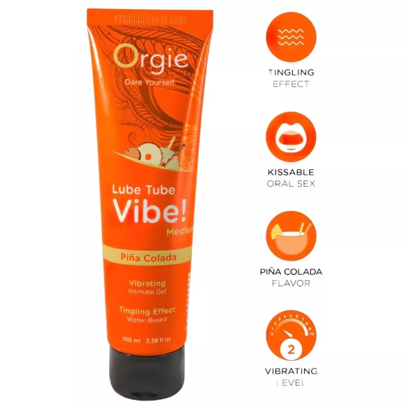 Orgie Lube Tube - prickelndes Intimgel - Pina Colada (100ml)