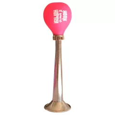 Ich bin begeistert - Hupe (pink-silber)