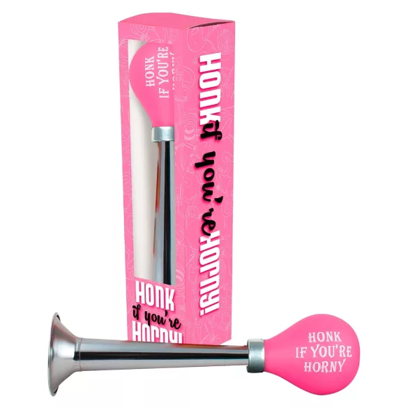 Ich bin begeistert - Hupe (pink-silber)