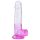 Sunfo - Haftbarer Dildo mit Hoden - 22cm (transparent-lila)