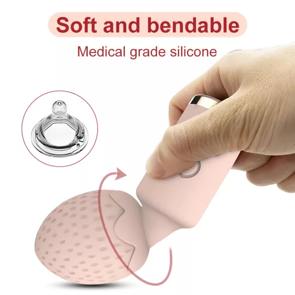 Sunfo Strawberry - wasserdichter Mini-Massagevibrator (pink)