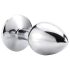 Sunfo - Metall Anal Plug mit lila Stein (Silber)