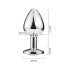 Sunfo - Metall Anal Plug mit lila Stein (Silber)