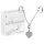 Strassherz Intimschmuck (silber)