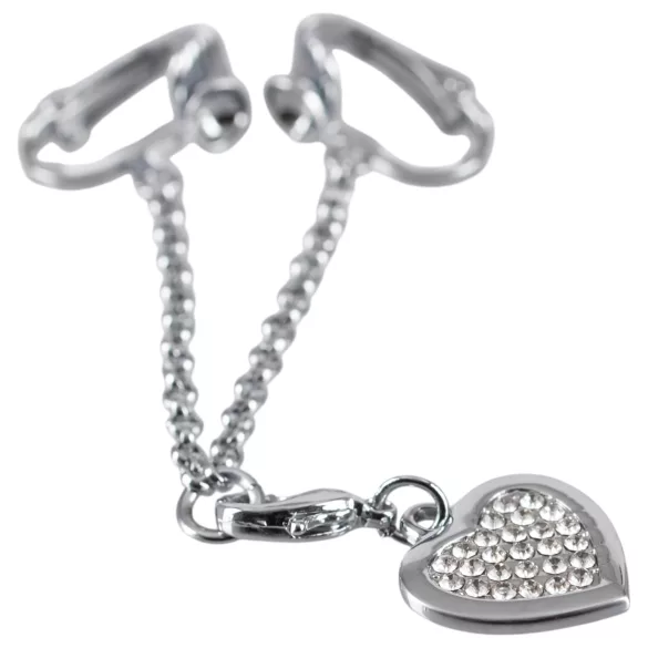 Strassherz Intimschmuck (silber)
