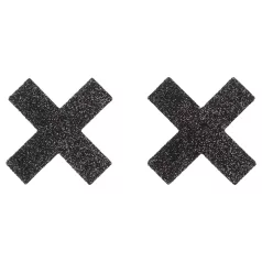 Cottelli - Glitzernde Nippelsticker - X