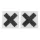 Cottelli - Glitzernde Nippelsticker - X