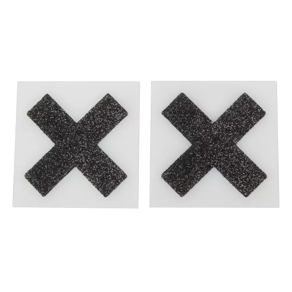 Cottelli - Glitzernde Nippelsticker - X