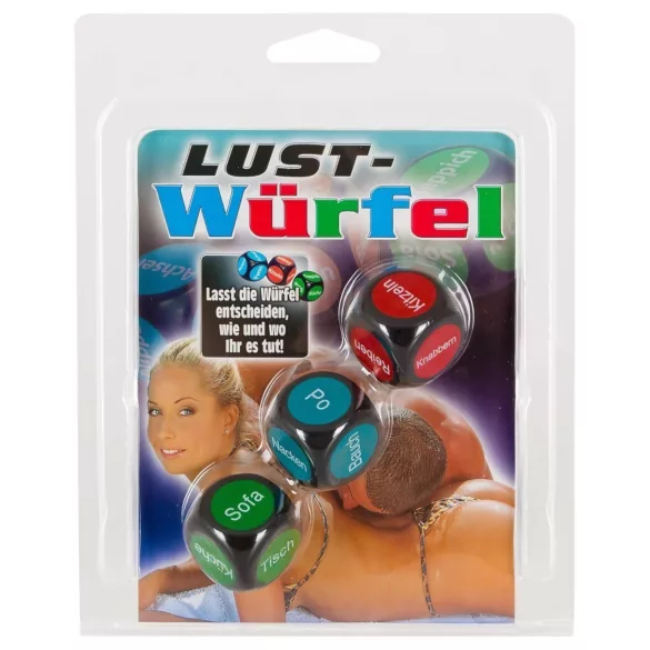Sex-Würfel auf Deutsch (3 Stk.)