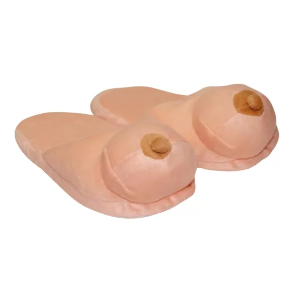 Plüschpantoffeln - Brustform