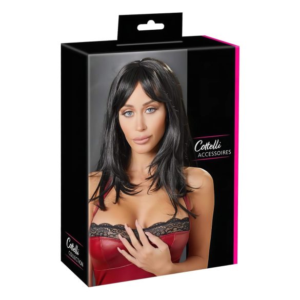 Cottelli - lange, schwarze Perücke