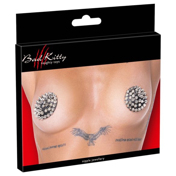 Cottelli - Nippelsticker mit Nieten (schwarz)