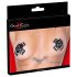 Cottelli - Nippelaufkleber mit Piercing (schwarz)