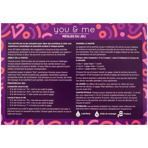 you & me - erotisches Paarspiel (französisch)