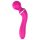 Lonely 2in1 - Massager & G-Punkt Vibrator 3 Aufsätzen (Pink)