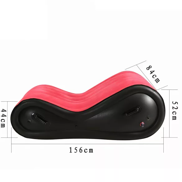Desirel Magic Pillow - Aufblasbares BDSM-Sexmöbel - mit Fesseln (rot)