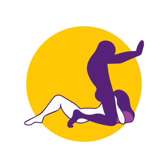 Desirel Magic Pillow - aufblasbares Keil-Sexpolster (dunkellila)