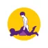 Desirel Magic Pillow - aufblasbares Keil-Sexpolster (dunkellila)