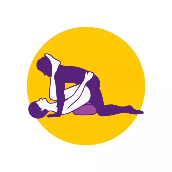 Desirel Magic Pillow - aufblasbares Keil-Sexpolster (dunkellila)