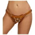 ZADO - Leder Bodygeschirr für Strap-On (braun)