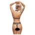 ZADO - Leder-Set mit Strap-On Unterwäsche (schwarz) - L/XL