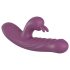 Lustiger Hase - Wiederaufladbarer Rabbit-Vibrator mit Stoßfunktion (Lila)