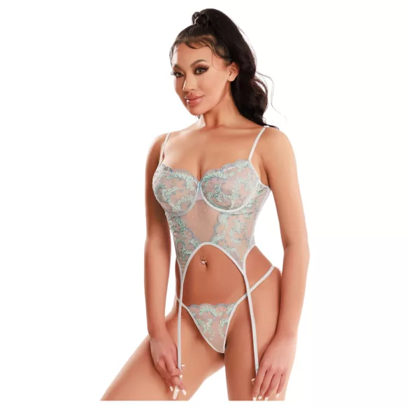 JSY 036 - erotisches Dessous-Set (blau)